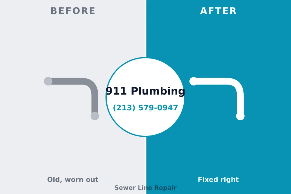 Before and after: plumbing repair Camden, SC
